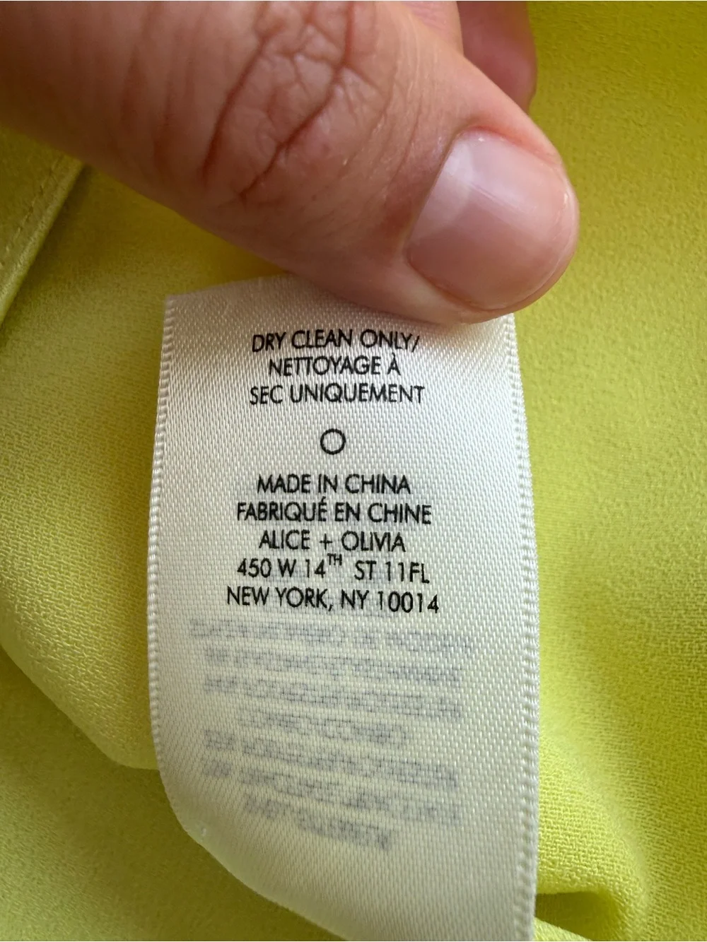 Alice and Olivia Light Green Women's Slip Skirt